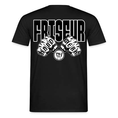 Unisex T-Shirt "Friseur" Schwarz Männer T-Shirt