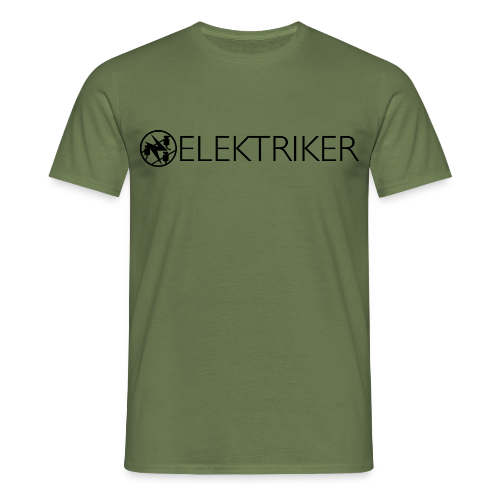 Unisex T-Shirt "Elektriker" Militärgrün Männer T-Shirt