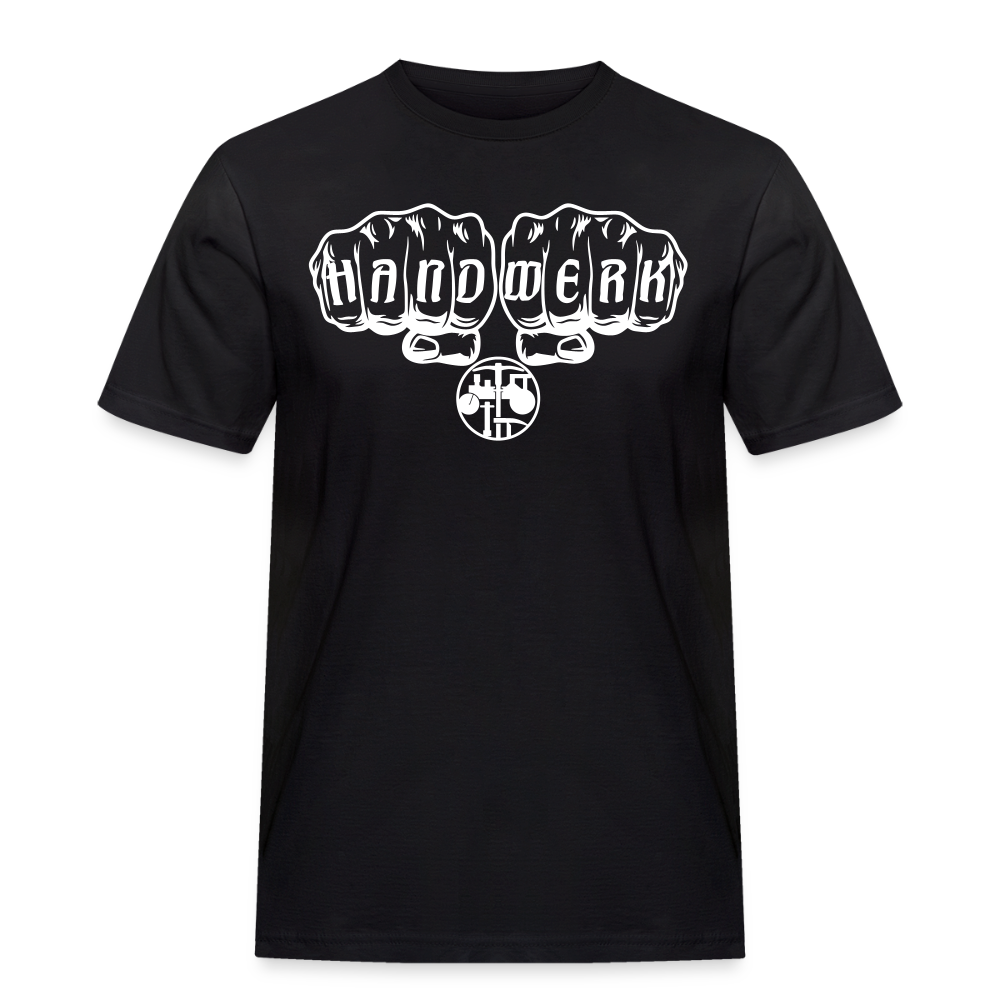 Männer Workwear T-Shirt "Strassenbauer" Schwarz Männer Workwear T-Shirt