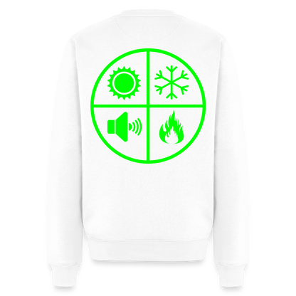 Unisex Premium Pullover "Isolierer" neongrün Weiß Männer Premium Pullover