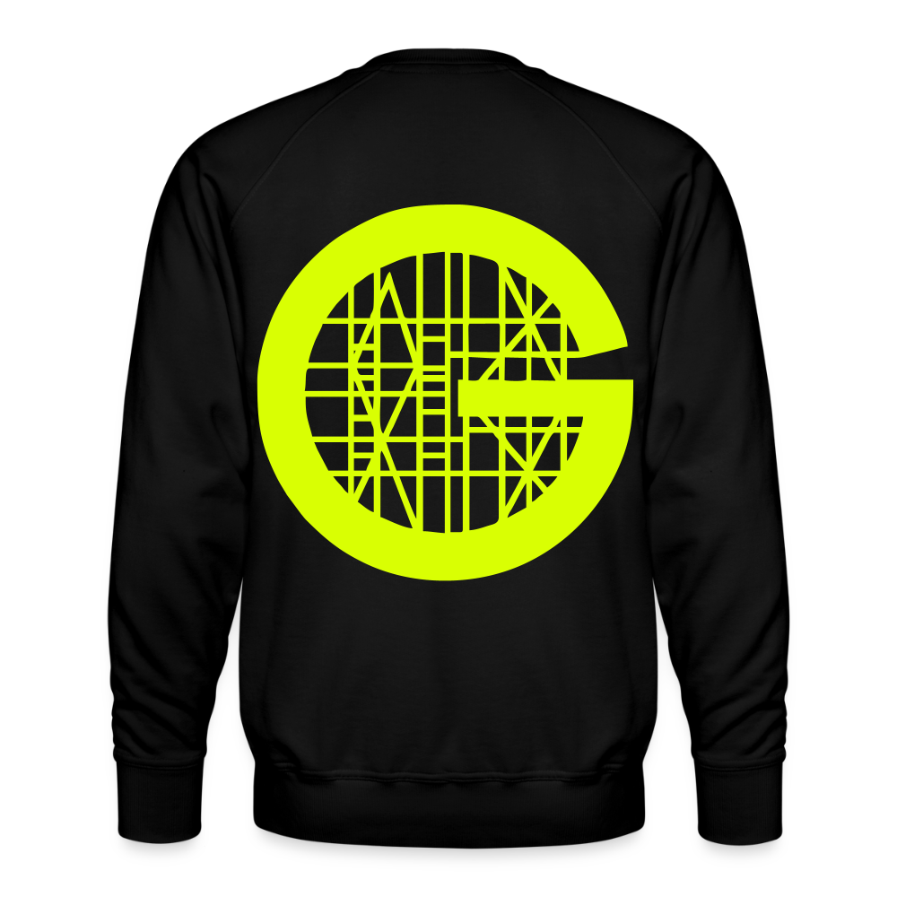 Unisex Premium Pullover "Gerüstbauer" neongelb - Schwarz