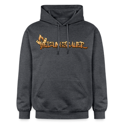 Gildan Unisex Softstyle® "Heizungsbauer" Dunkelgrau meliert Gildan Unisex Softstyle® Midweight Hoodie