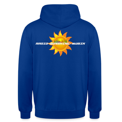 Unisex Hoodie "Radio-Sunshine-Musik" (beidseitig bedruckt) Royalblau Unisex Hoodie