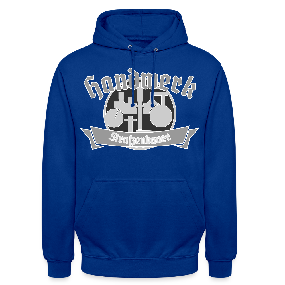 Unisex Hoodie "Strassenbauer" Royalblau Unisex Hoodie