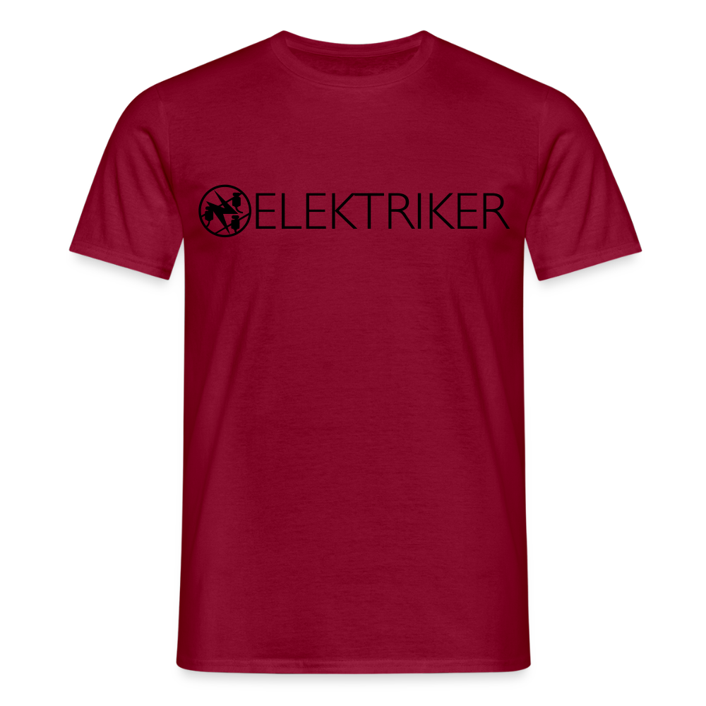 Unisex T-Shirt "Elektriker" Ziegelrot Männer T-Shirt