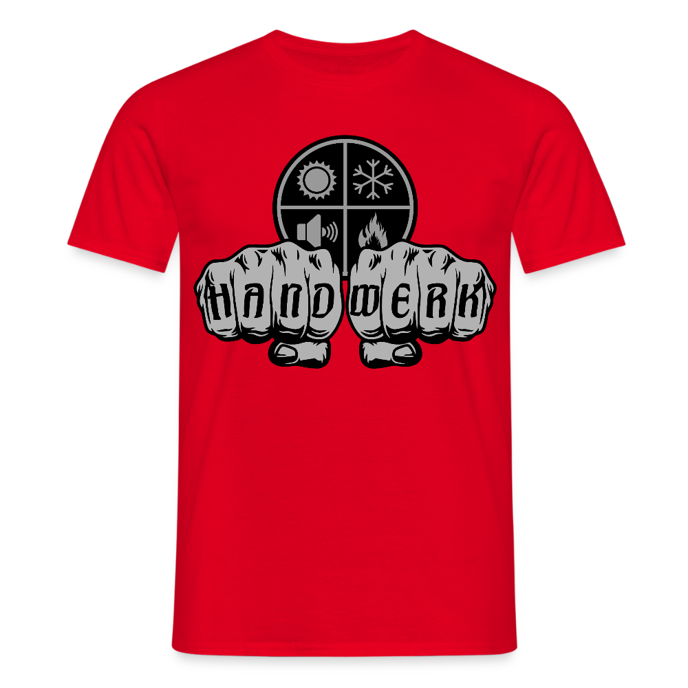 Unisex T-Shirt "Isolierer" Rot Männer T-Shirt