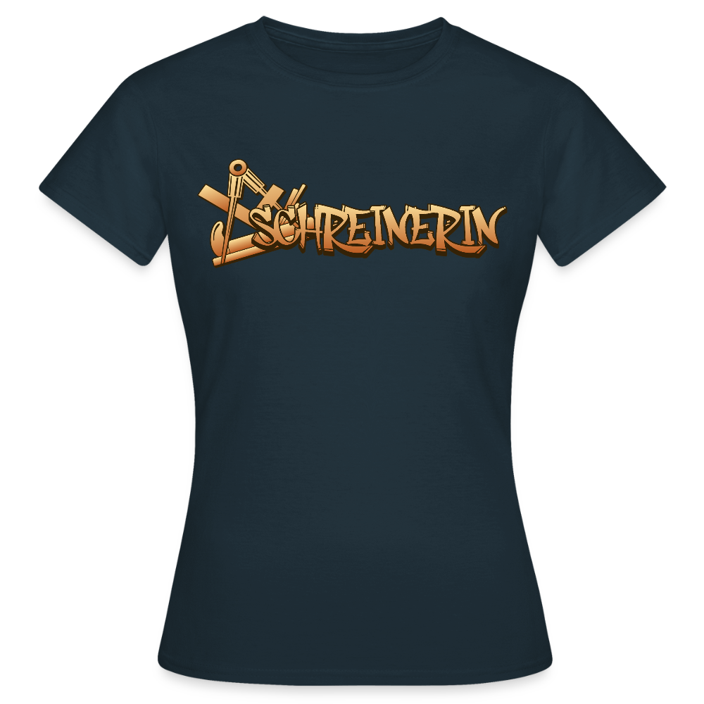 Frauen T-Shirt "Schreinerin" Navy Frauen T-Shirt