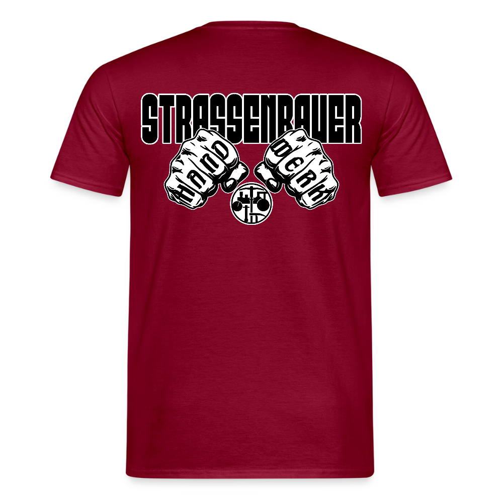 Unisex T-Shirt "Strassenbauer" Ziegelrot Männer T-Shirt