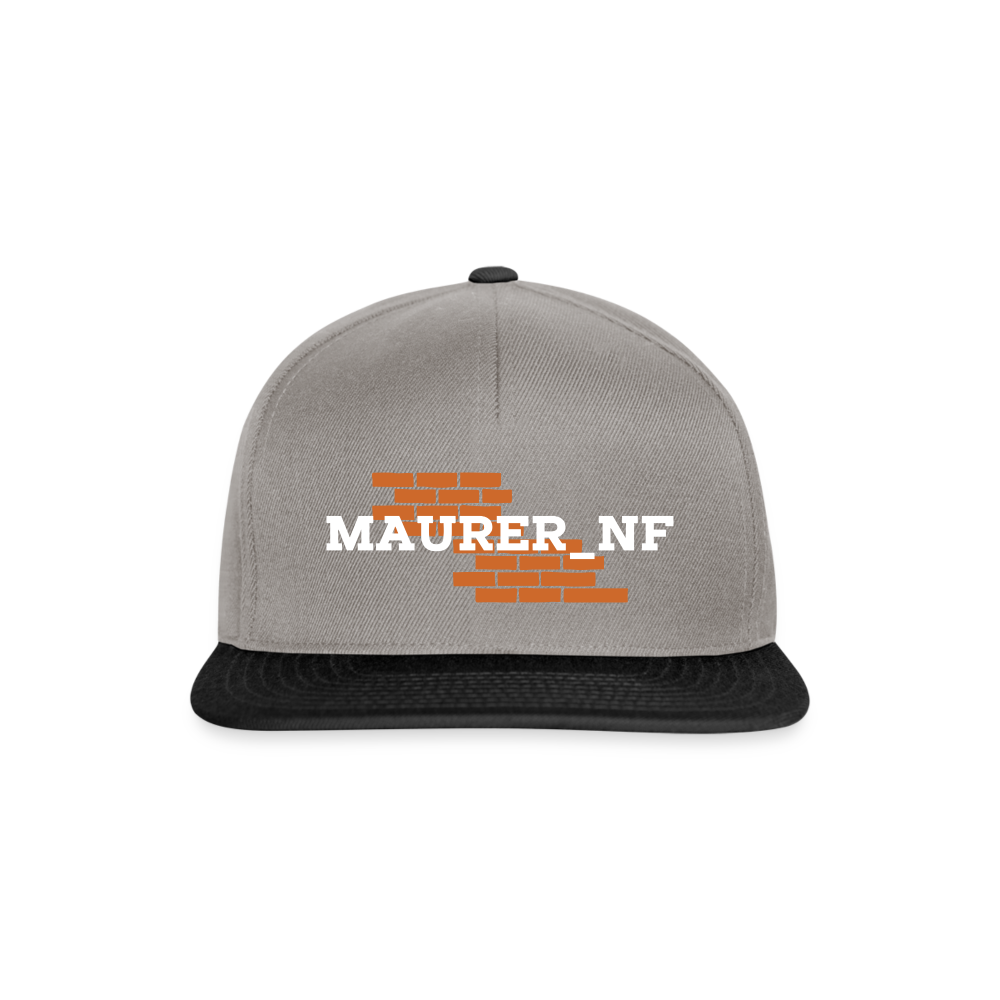 Maurer_NF Snapback Graphit Schwarz One size Snapback Cap