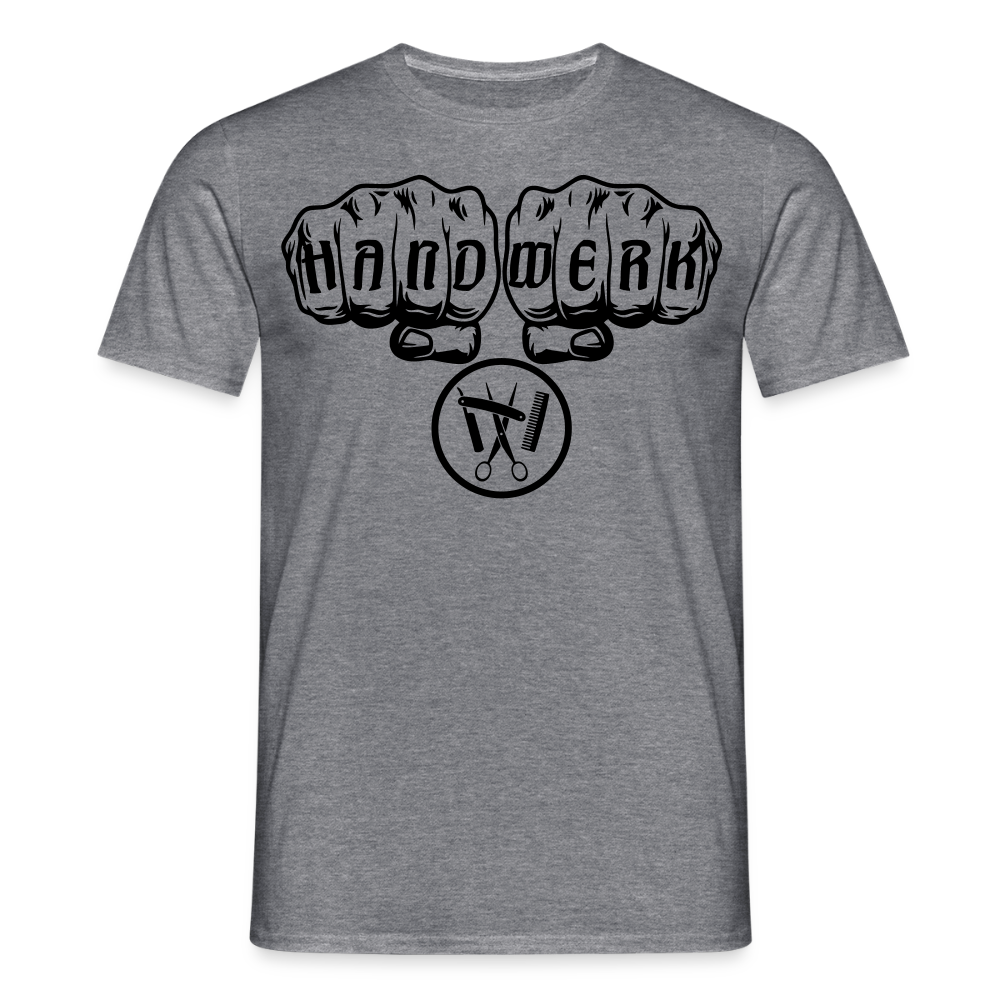 Unisex T-Shirt "Friseur" Graphit meliert Männer T-Shirt