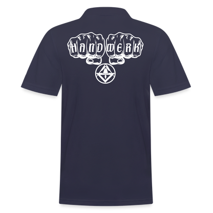 Männer Poloshirt "Stuckateur" Navy Männer Poloshirt