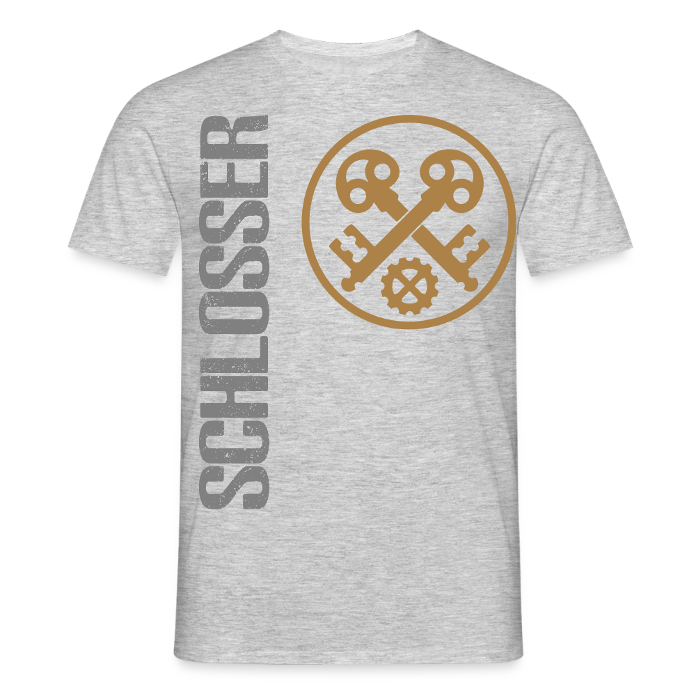 Unisex T-Shirt "Schlosser" Grau meliert Männer T-Shirt