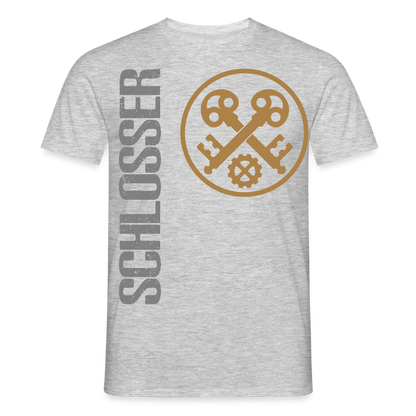 Unisex T-Shirt "Schlosser" Grau meliert Männer T-Shirt