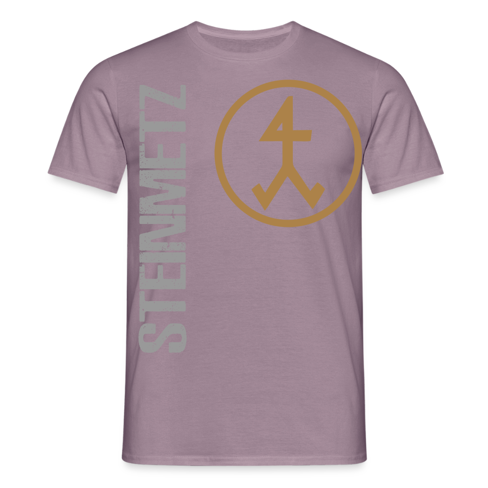 Unisex T-Shirt "Steinmetz" Lilagrau Männer T-Shirt