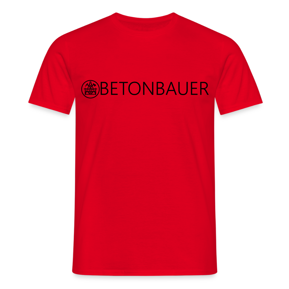 Unisex T-Shirt "Betonbauer" Rot Männer T-Shirt