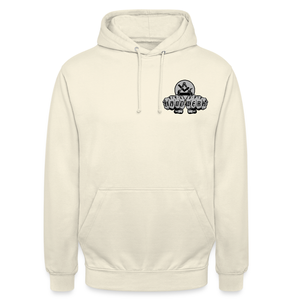 Unisex Hoodie "Schreiner/Tischler" beidseitig bedruckt Vanille-Milchshake Unisex Hoodie