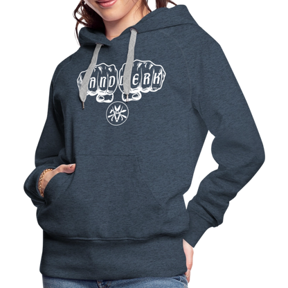Frauen Premium Hoodie "Spengler" - Jeansblau