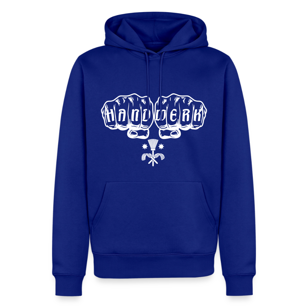 Männer Premium Hoodie von Spreadconnect mit Schornsteinfeger-Motiv, bequemer Pullover aus weichem Material, schwarzer Hoodie mit Druck