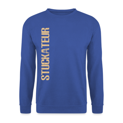 Unisex Pullover "Stuckateur" Royalblau Unisex Pullover
