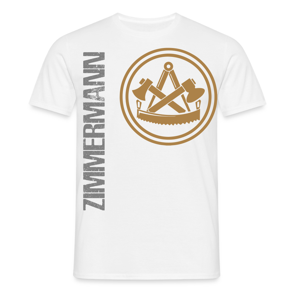 Unisex T-Shirt "Zimmermann" Weiß Männer T-Shirt