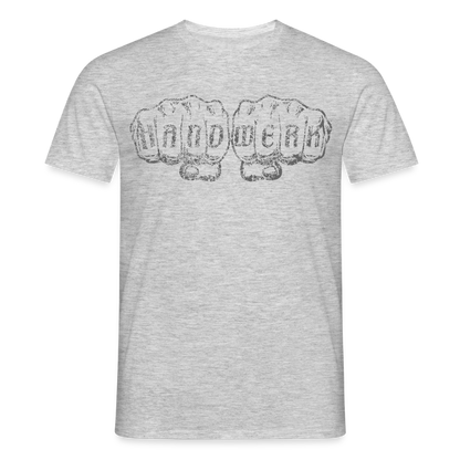 Unisex T-Shirt "Handwerk" Grau meliert Männer T-Shirt
