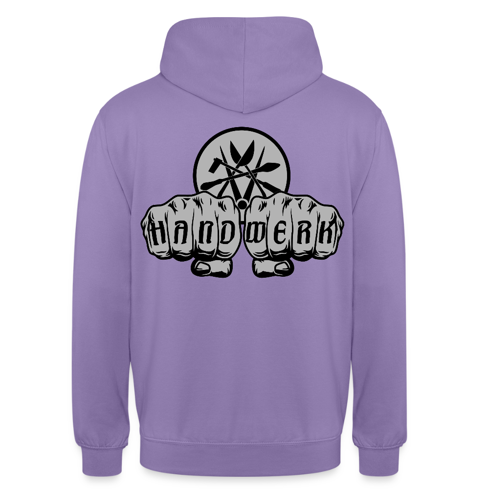 Unisex Hoodie "Spengler" beidseitig bedruckt - Lavendel