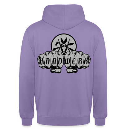 Unisex Hoodie "Spengler" beidseitig bedruckt - Lavendel