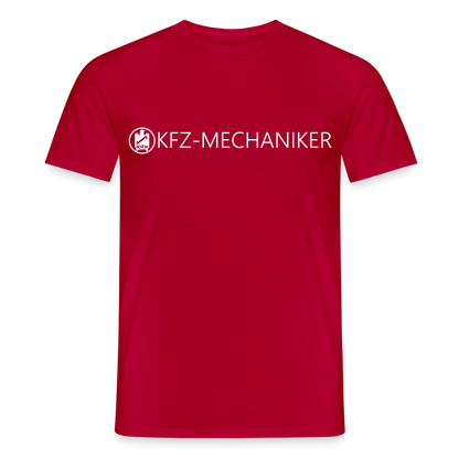 Unisex T-Shirt "KFZ-Mechaniker"-Lite Rot Männer T-Shirt {{ color }}