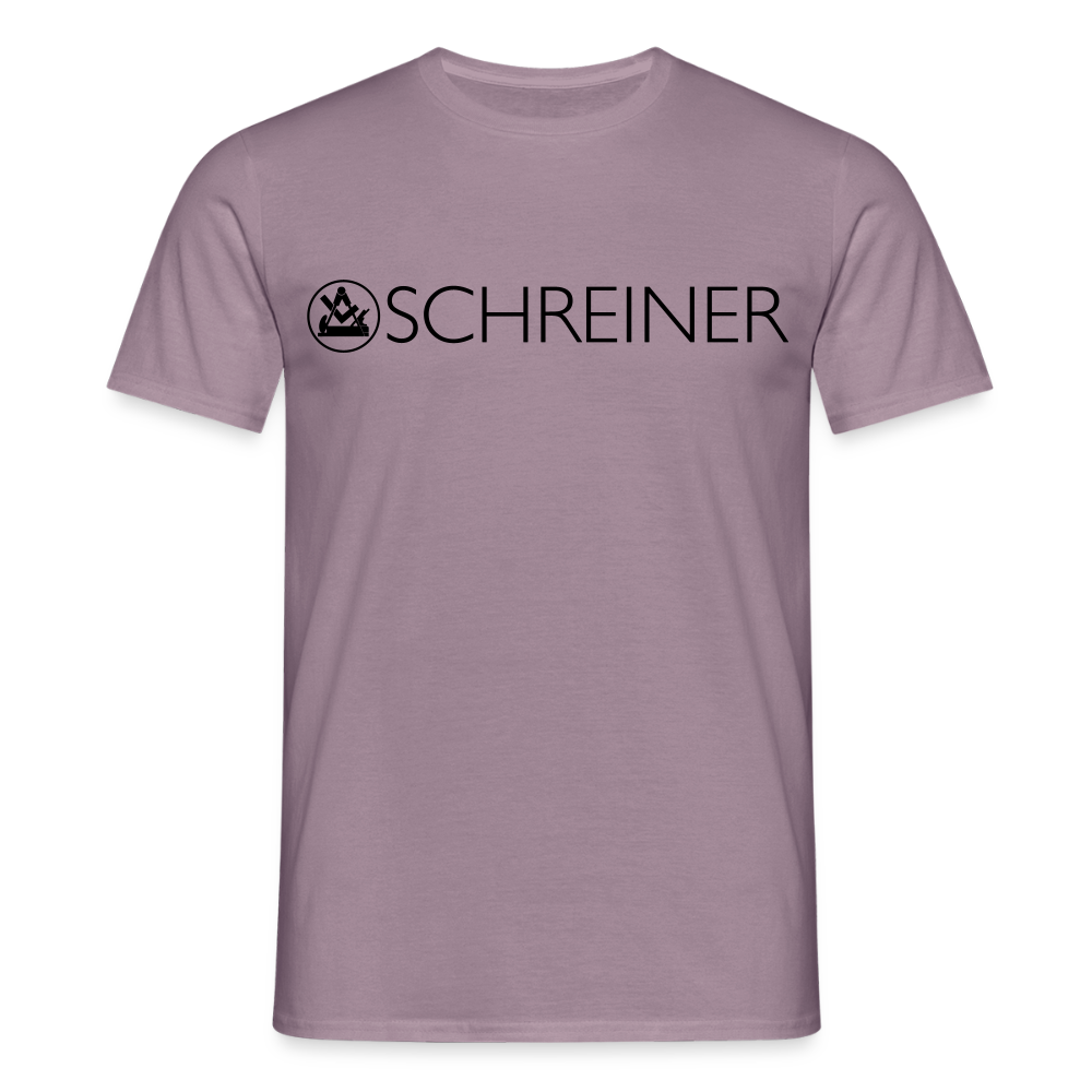 Unisex T-Shirt "Schreiner" Lilagrau Männer T-Shirt