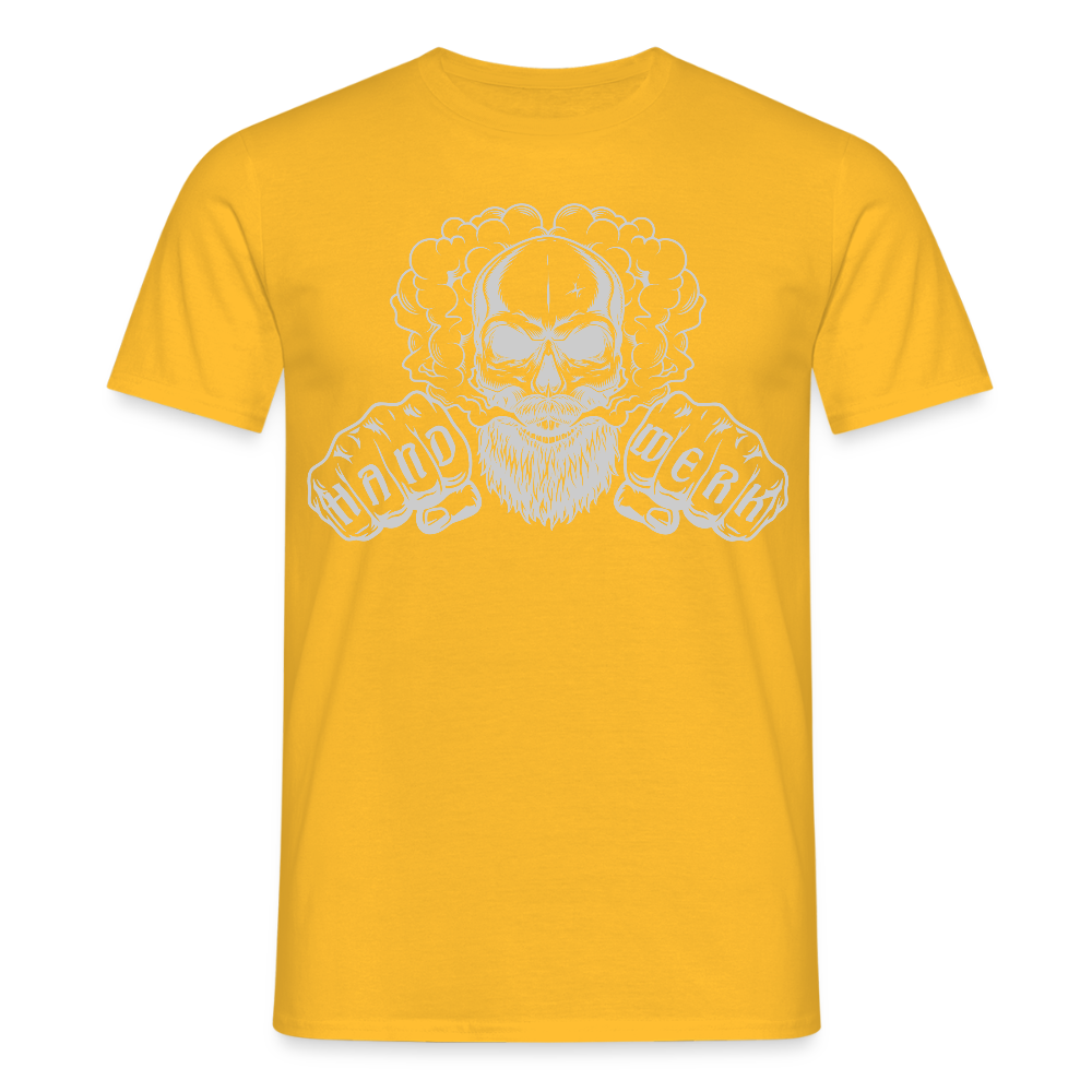 Unisex T-Shirt "Blackbeard-Handwerk" Gelb Männer T-Shirt