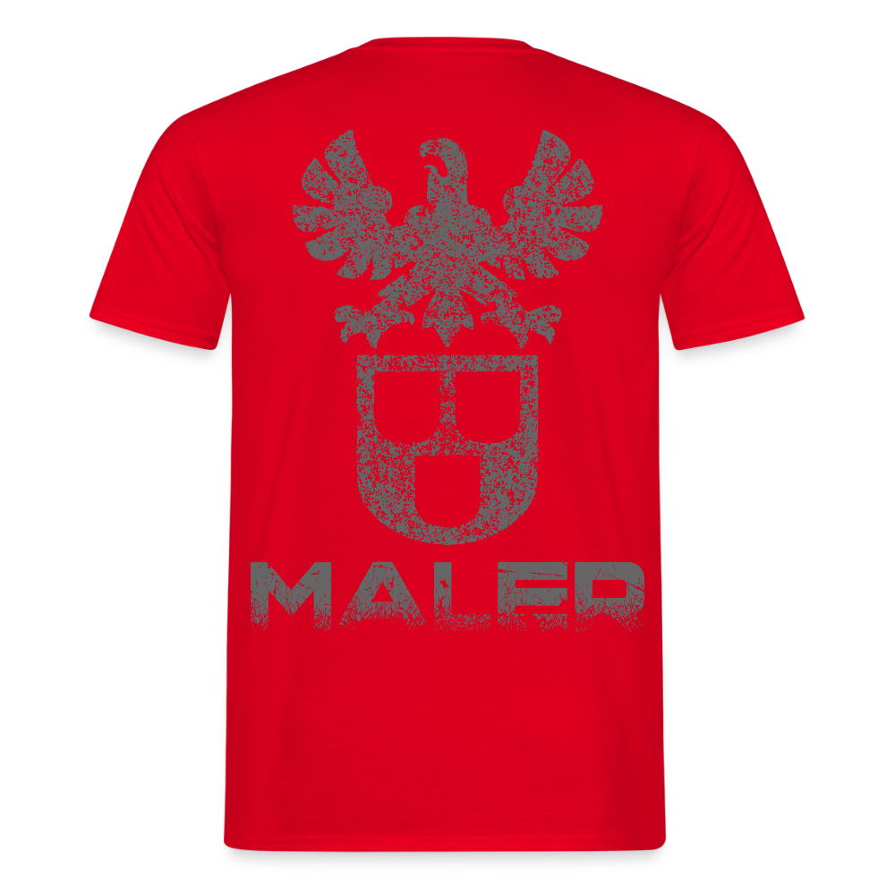 Unisex T-Shirt "Maler" Rot Männer T-Shirt