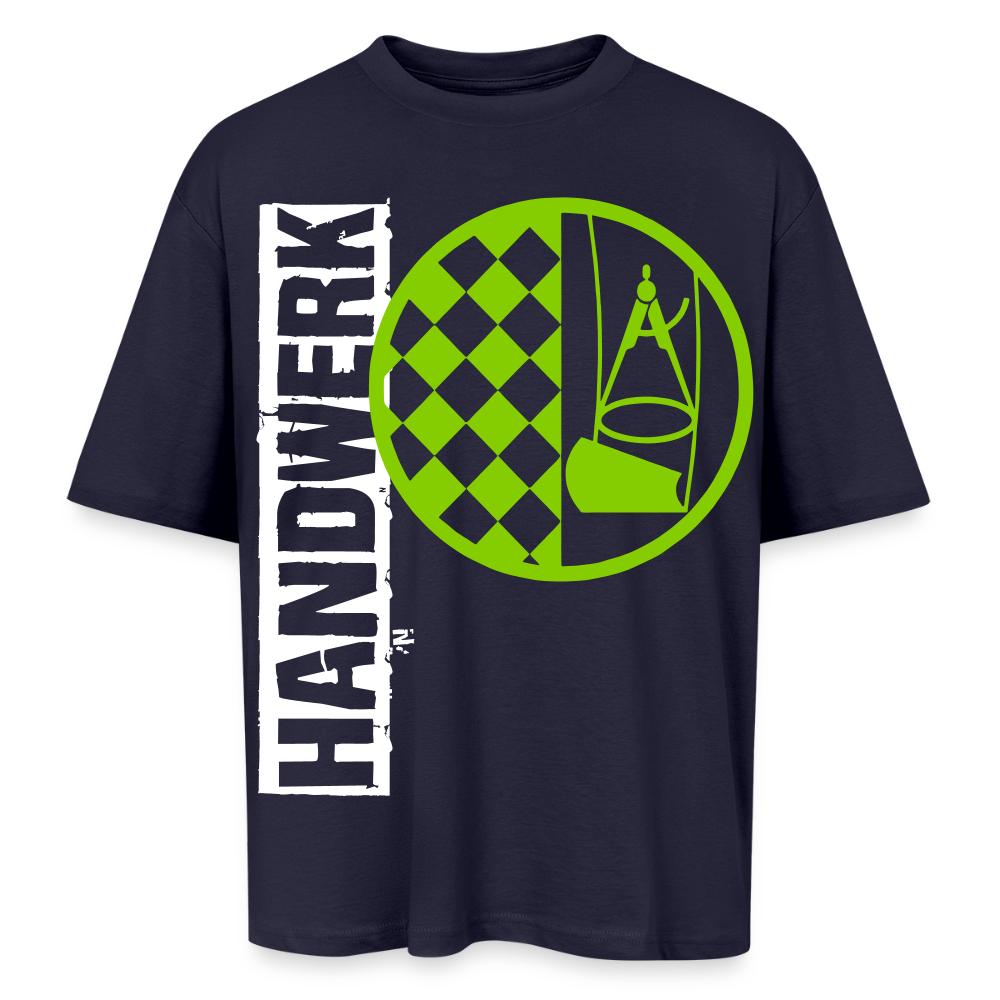 Oversized Unisex T-Shirt "Bodenleger" Navy Oversized Unisex T-Shirt