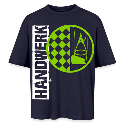 Oversized Unisex T-Shirt "Bodenleger" Navy Oversized Unisex T-Shirt