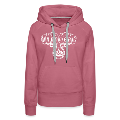 Frauen Premium Hoodie "Zimmermann" - Malve