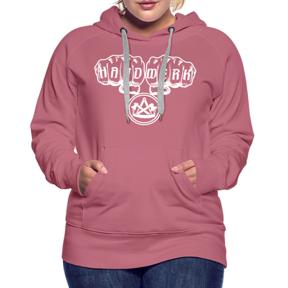 Frauen Premium Hoodie "Zimmermann" - Malve