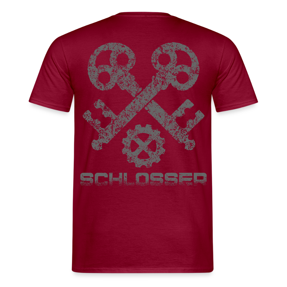 Unisex T-Shirt "Schlosser" Ziegelrot Männer T-Shirt