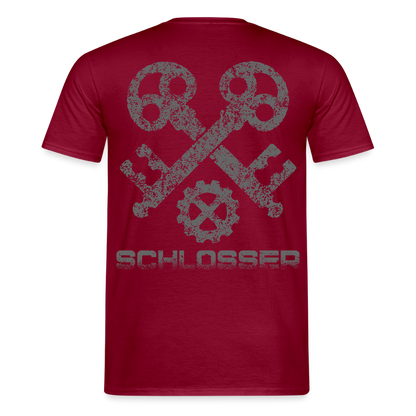 Unisex T-Shirt "Schlosser" Ziegelrot Männer T-Shirt