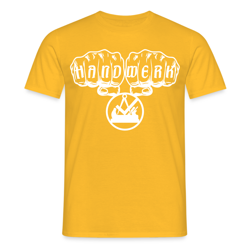 Unisex T-Shirt "Schreiner" Gelb Männer T-Shirt