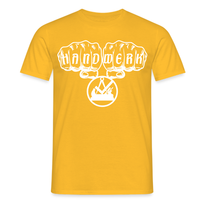 Unisex T-Shirt "Schreiner" Gelb Männer T-Shirt