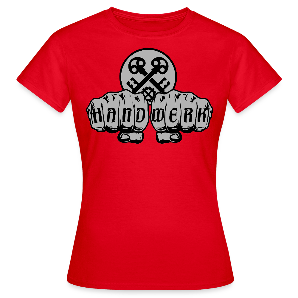 Frauen T-Shirt "Schlosser" Rot Frauen T-Shirt