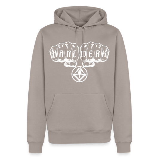 Männer Premium Hoodie "Stuckateur" - Taupe