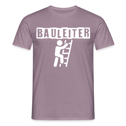 Unisex T-Shirt "Bauleiter" Lilagrau Männer T-Shirt