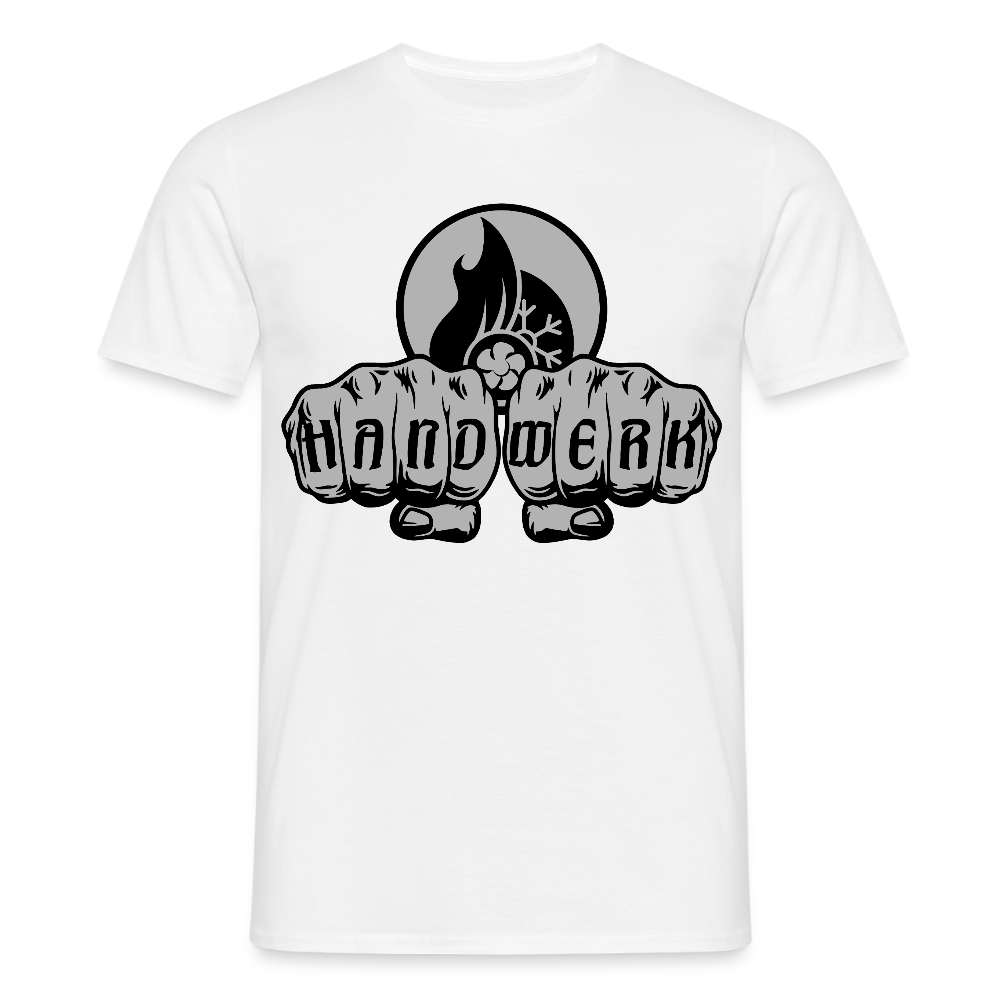 Unisex T-Shirt "Klimatechniker" Weiß Männer T-Shirt