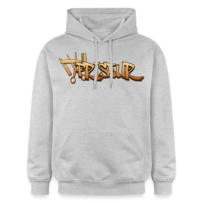 Gildan Unisex Softstyle® "Friseur" Hellgrau meliert Gildan Unisex Softstyle® Midweight Hoodie