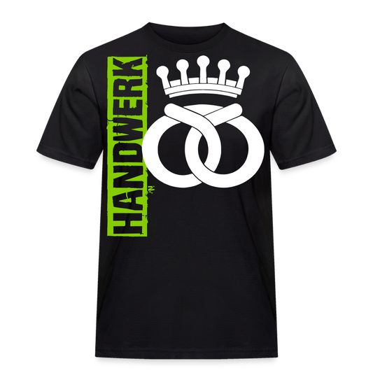 Unisex Workwear T-Shirt "Bäcker" Schwarz Männer Workwear T-Shirt
