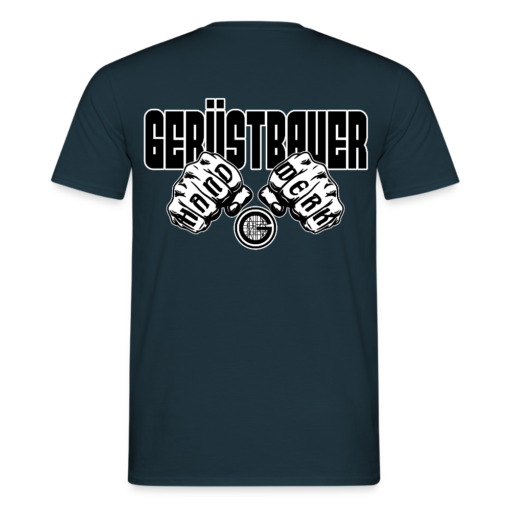 Unisex T-Shirt "Gerüstbauer" Navy Männer T-Shirt