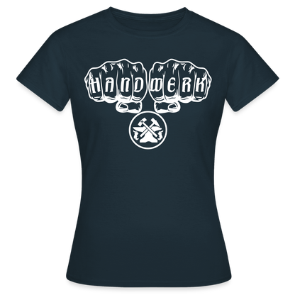 Frauen T-Shirt "Metallbauer" Navy Frauen T-Shirt
