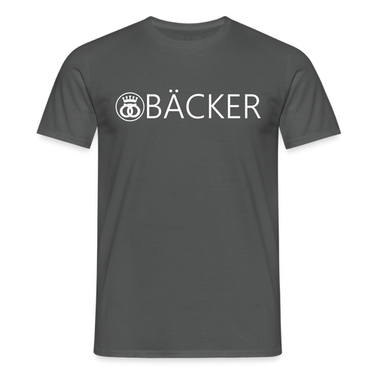 Unisex T-Shirt "Bäcker" Anthrazit Männer T-Shirt