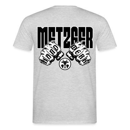 Unisex T-Shirt "Metzger" - Grau meliert