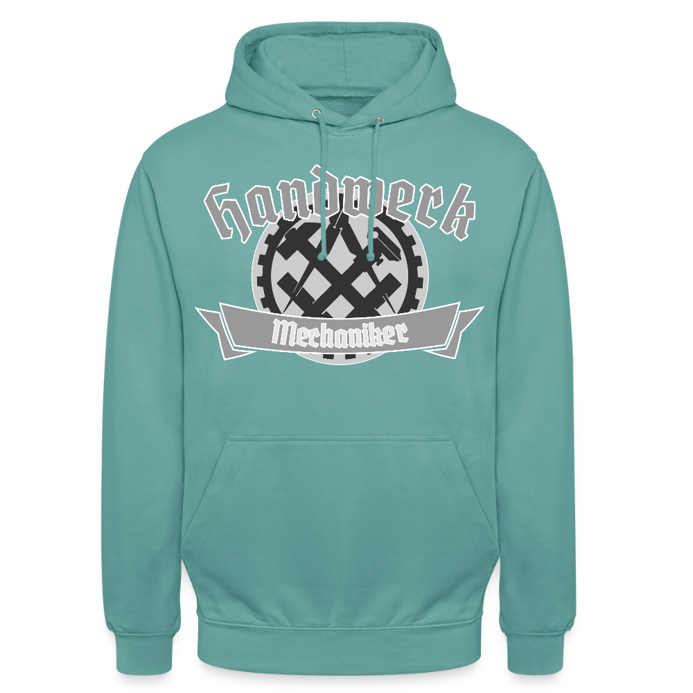 Unisex Hoodie "Mechaniker" Pastelltürkis Unisex Hoodie